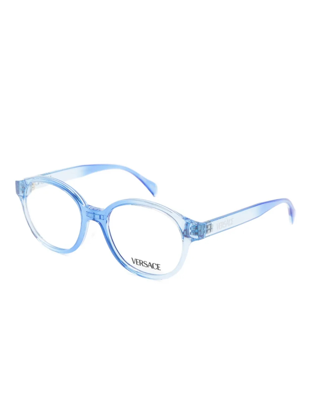 Versace Bril met rond montuur Blauw