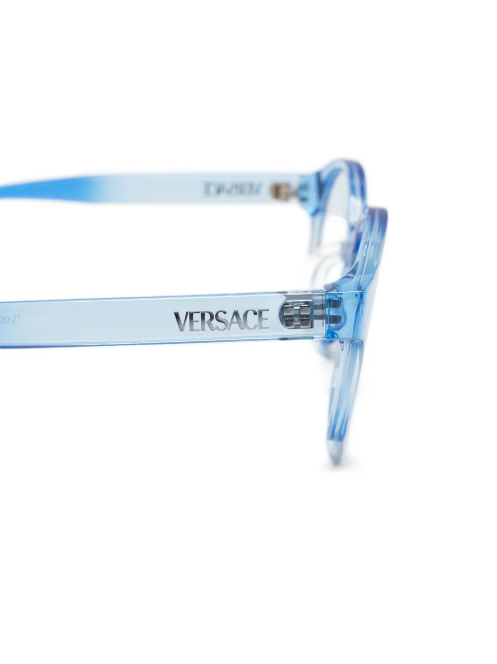 Versace Bril met rond montuur Blauw