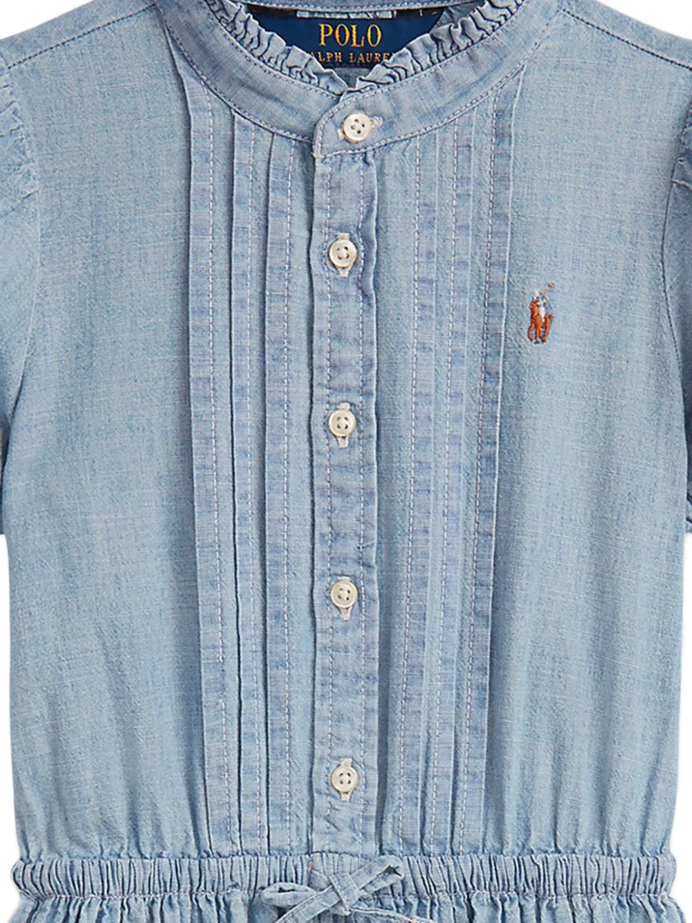 POLO RALPH LAUREN KIDS ruffled denim dress | Girls Casual Dresses | Image 2