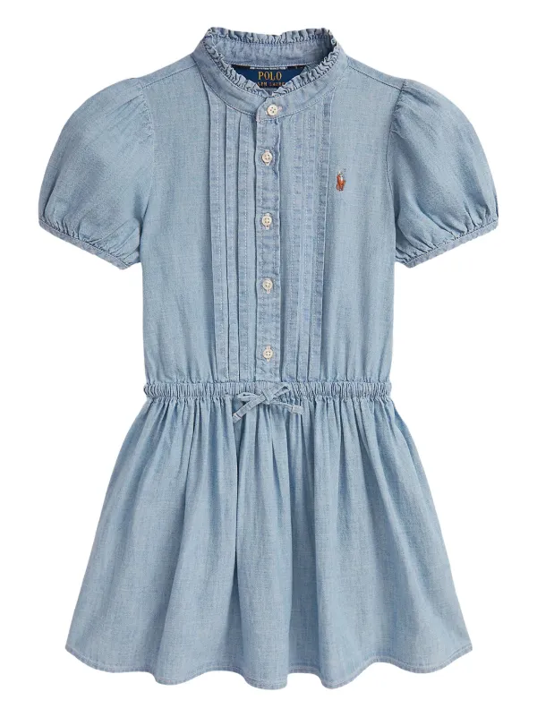 Scalloped Polo Dress / Sサイズ　Baby Blue Scalloped Polo Dress / Sサイズ Baby Blue Scalloped Polo Dress S