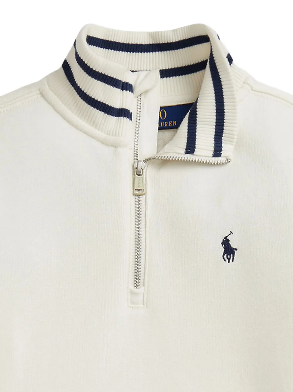 POLO RALPH LAUREN KIDS Sweaterjurk met geplooid vlak Beige
