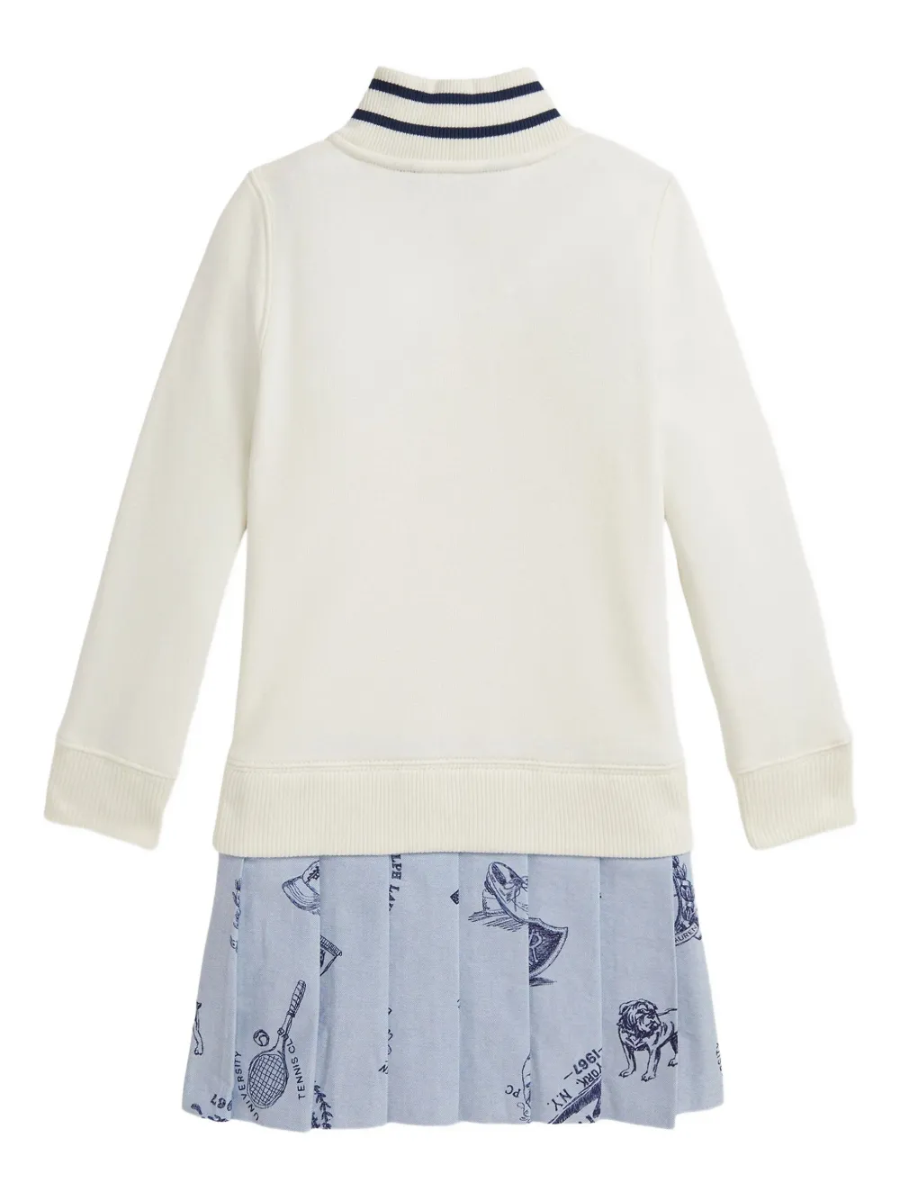 POLO RALPH LAUREN KIDS pleated-panel sweatshirt dress | Girls Casual Dresses | Image 2
