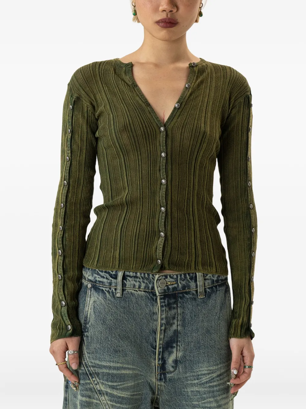 Protémoa Touch Cardigan In Green