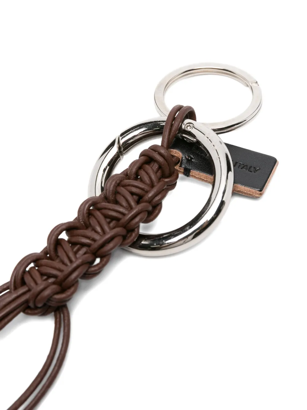 Plan C Leren sleutelhanger Bruin