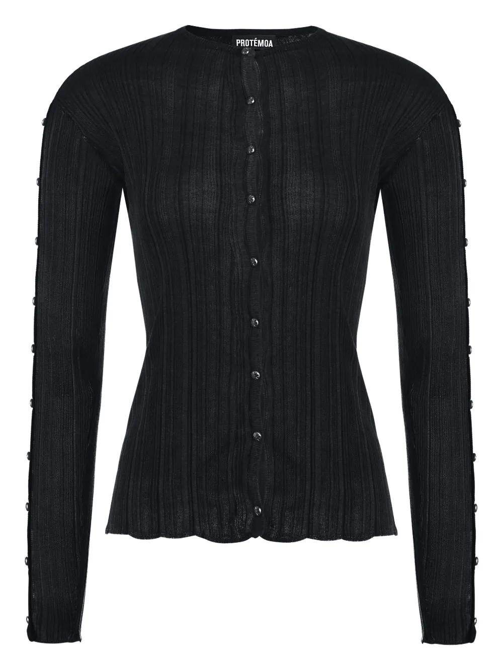 Protémoa Cardigan Touch con decorazione - Nero