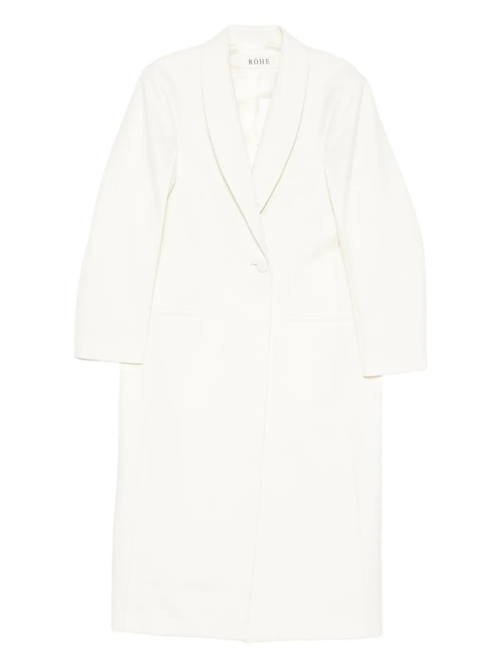 Rohe Button-fastening Coat In White