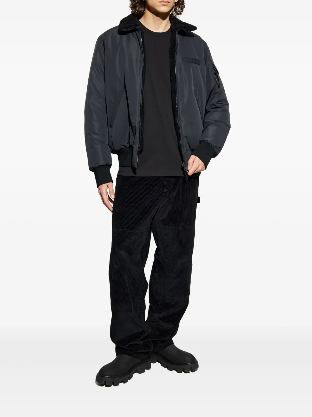 Moncler sherpa-collar bomber jacket | Bomber Jackets | Image 2