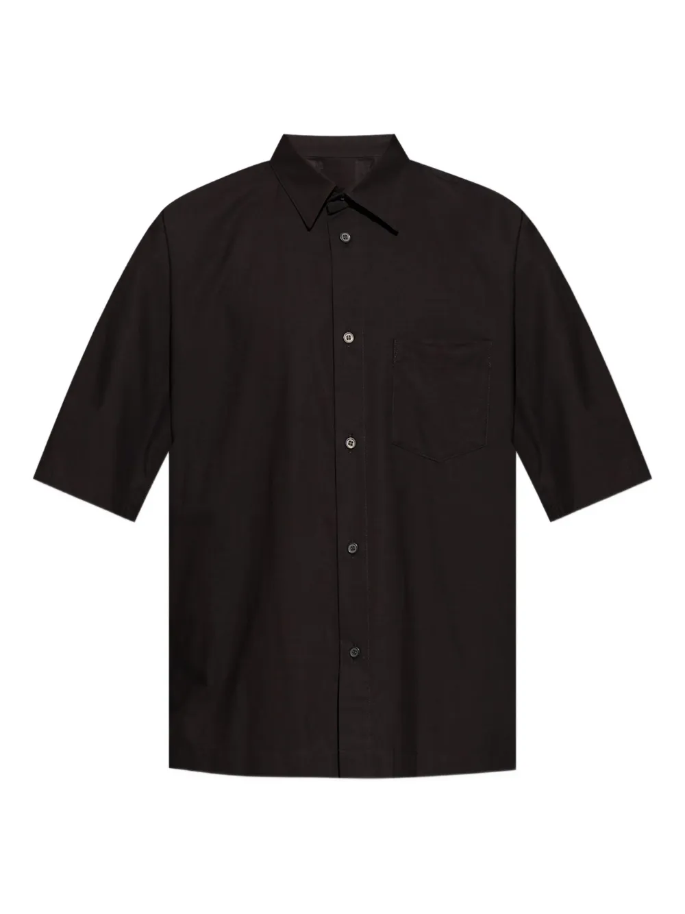 Issey Miyake Short-sleeve Pocket Shirt In Brown