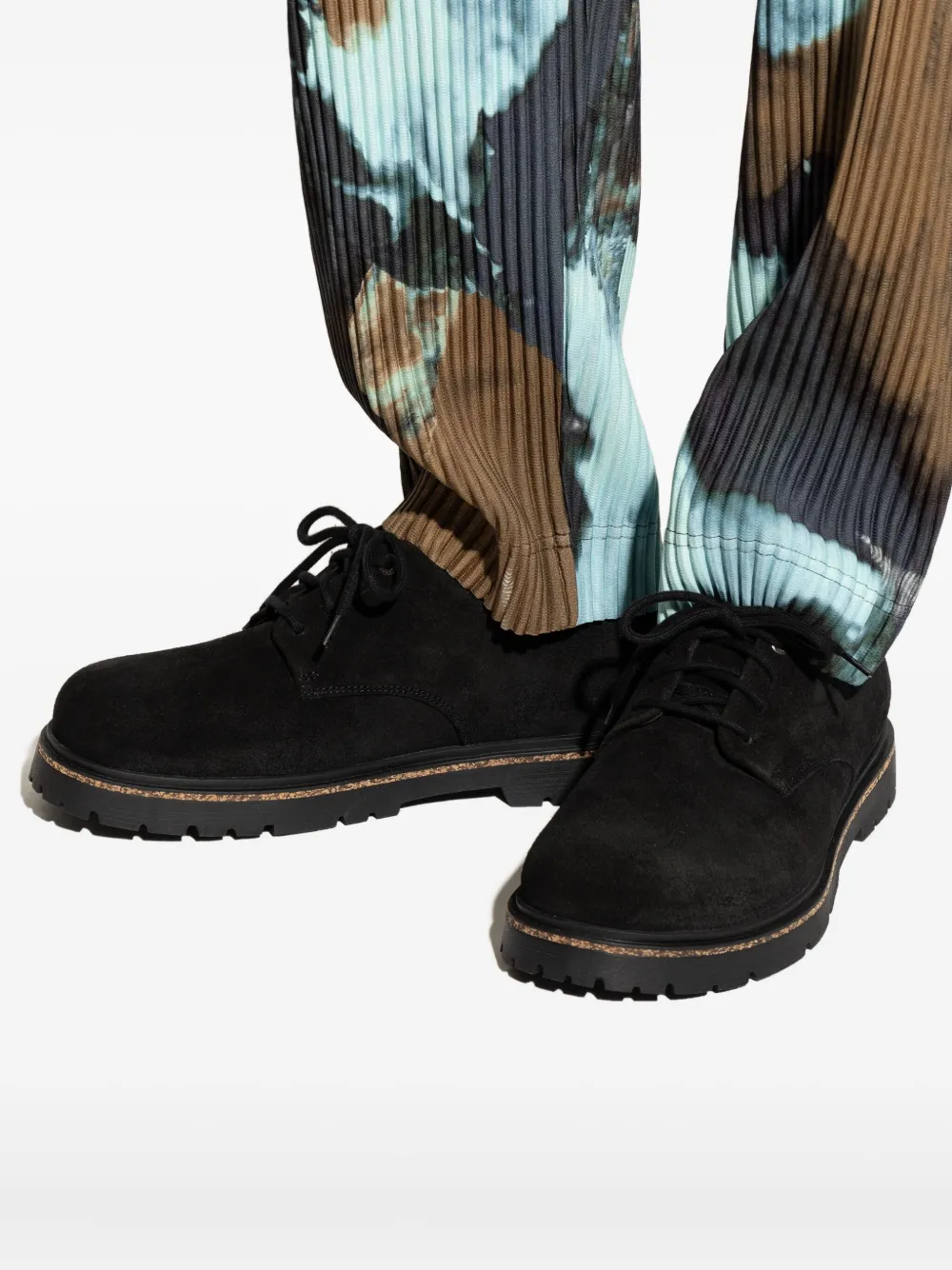 Birkenstock Highwood lace-up suede Derby shoes Black