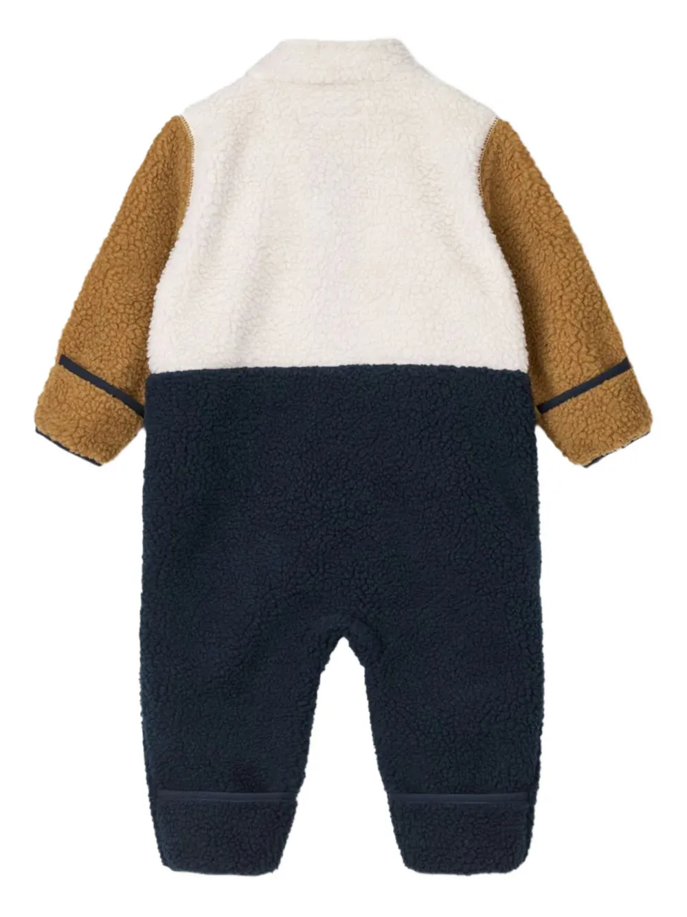Liewood colour-blocked fleece romper - Blauw