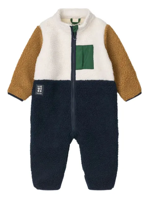 Liewood colour-blocked fleece romper
