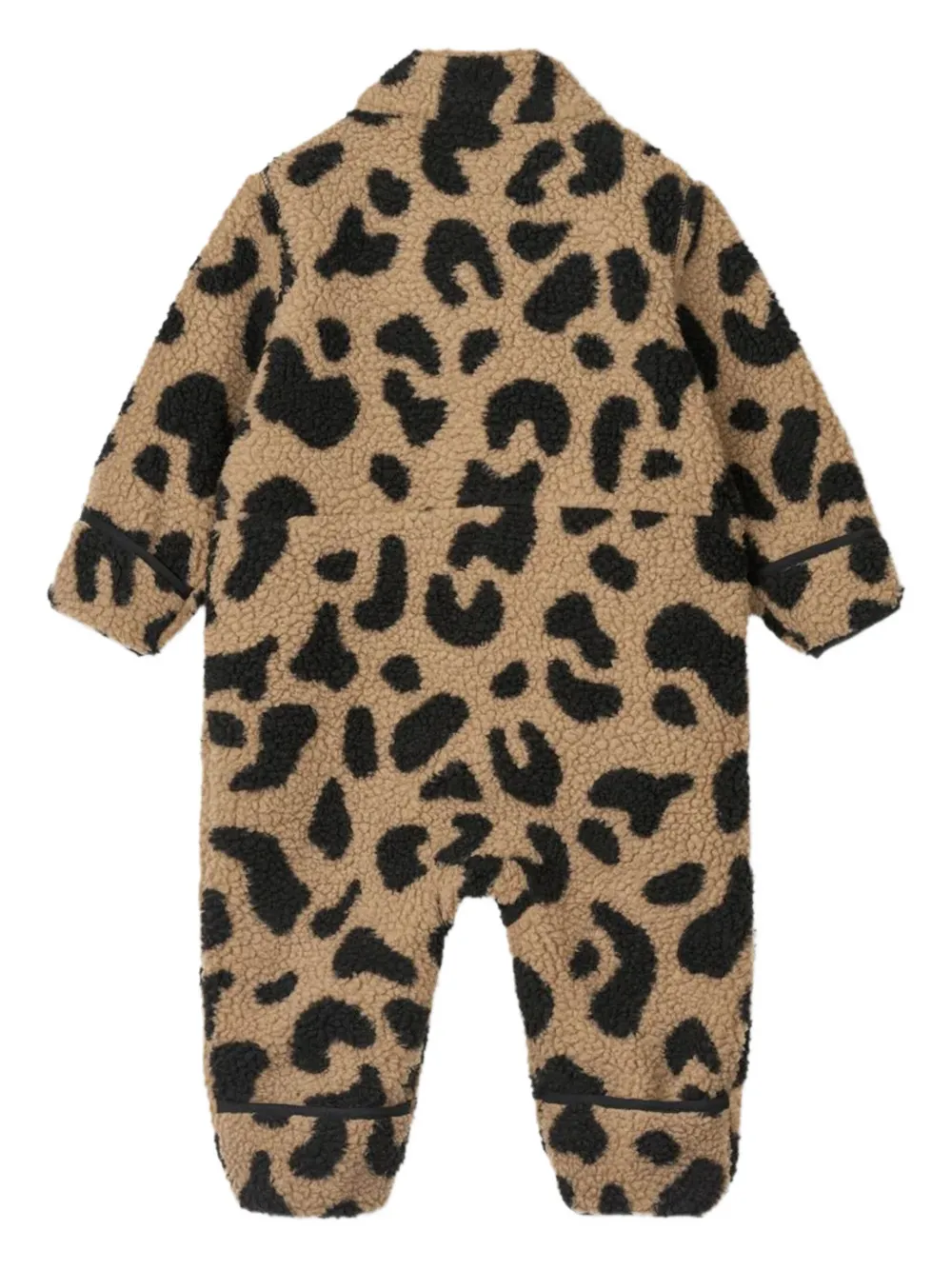 Liewood leopard-print fleece romper - Bruin