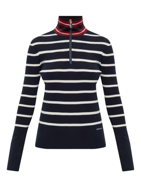 Moncler high-neck striped jumper