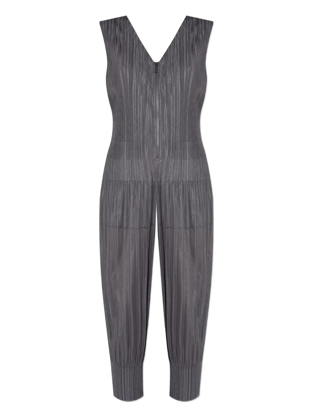 Pleats Please Issey Miyake jumpsuit plisado con cierre | gris | Image 1