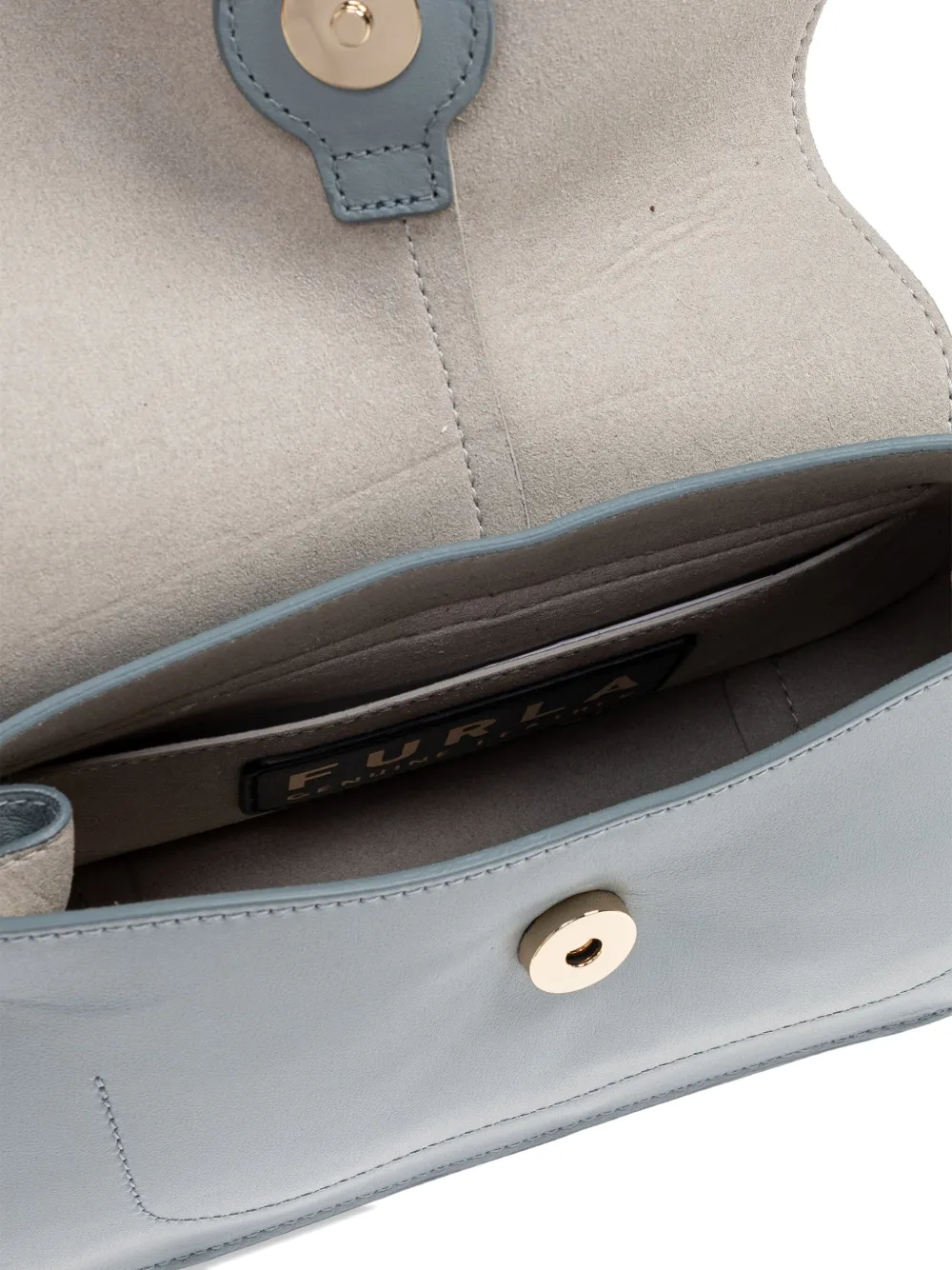 Furla Kleine Flow leren shopper Blauw