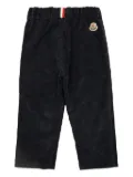 Moncler Enfant corduroy patch-pocket trousers - Black