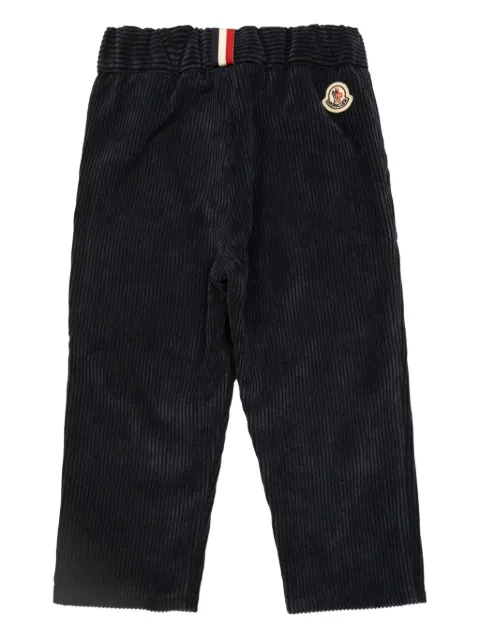 Moncler Enfant corduroy patch-pocket trousers