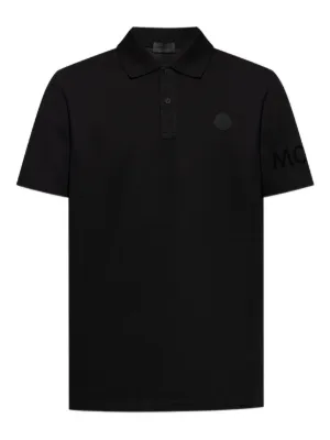 MONCLER 黒 ポロシャツ ブラック ポロシャツ : Tシャツ＆ポロシャツ 向けの メンズ | モンクレール