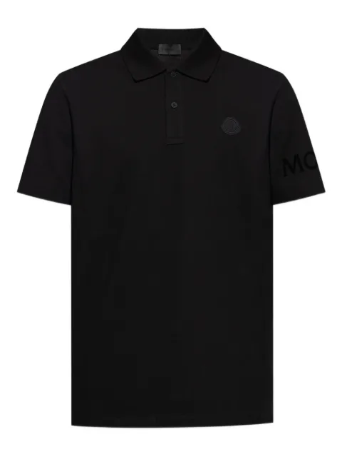 Moncler logo-plaque polo shirt