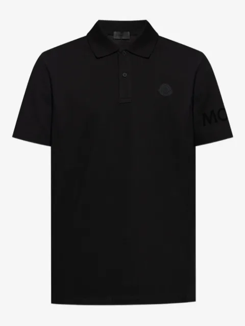 Moncler logo-plaque polo shirt