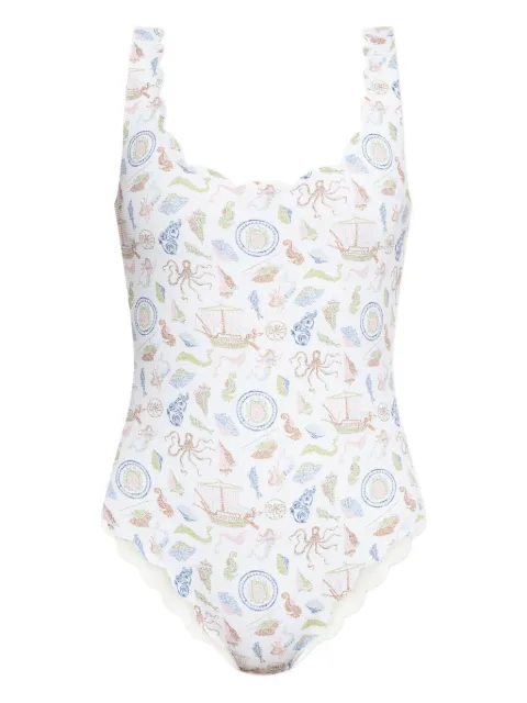 Marysia Palm Springs scallop-edge swimsuit
