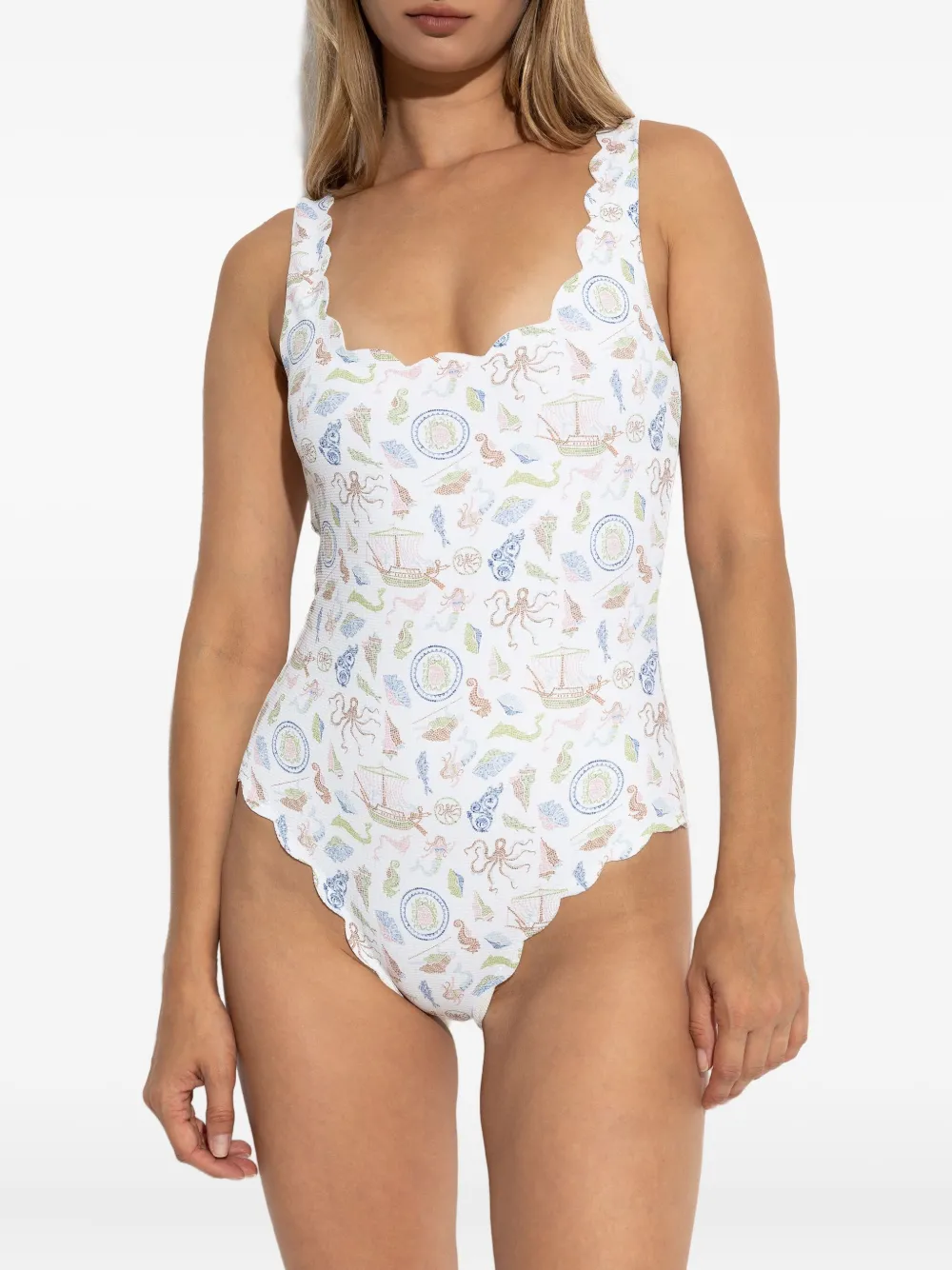 Marysia Gewelfd badpak Wit