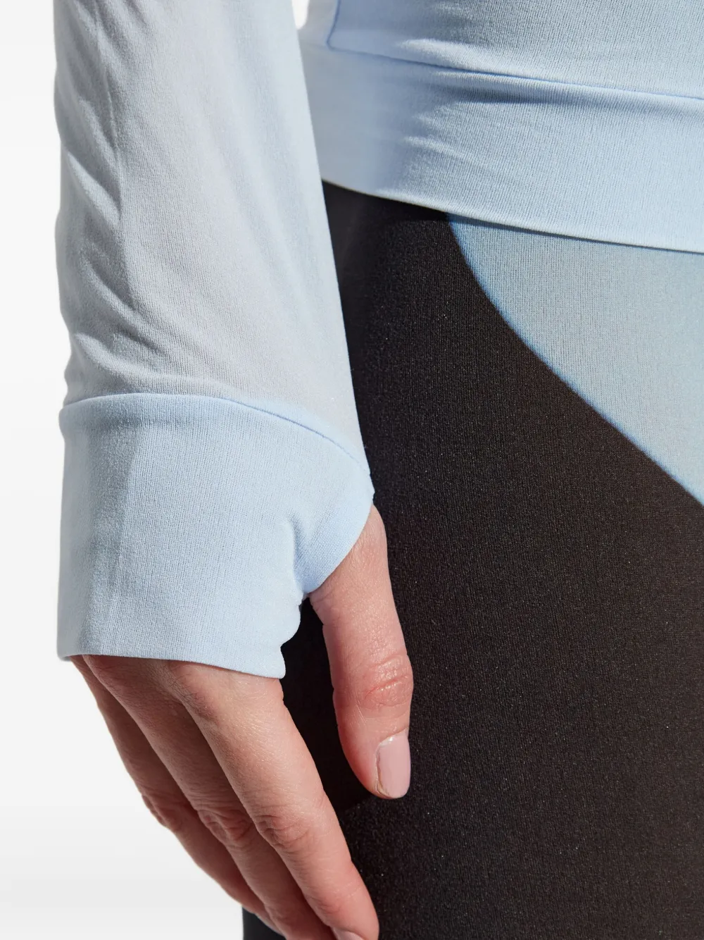 Issey Miyake Like Skin Long-sleeve Top In Blue
