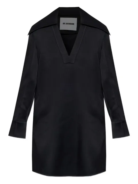 Jil Sander oversized-collar dress