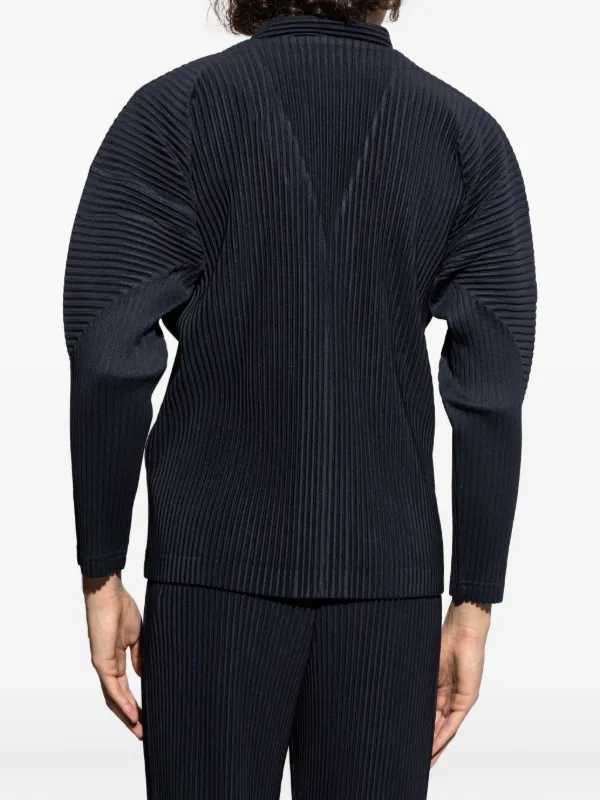 Homme Plissé Issey Miyake プリーツ カーディガン | ブルー