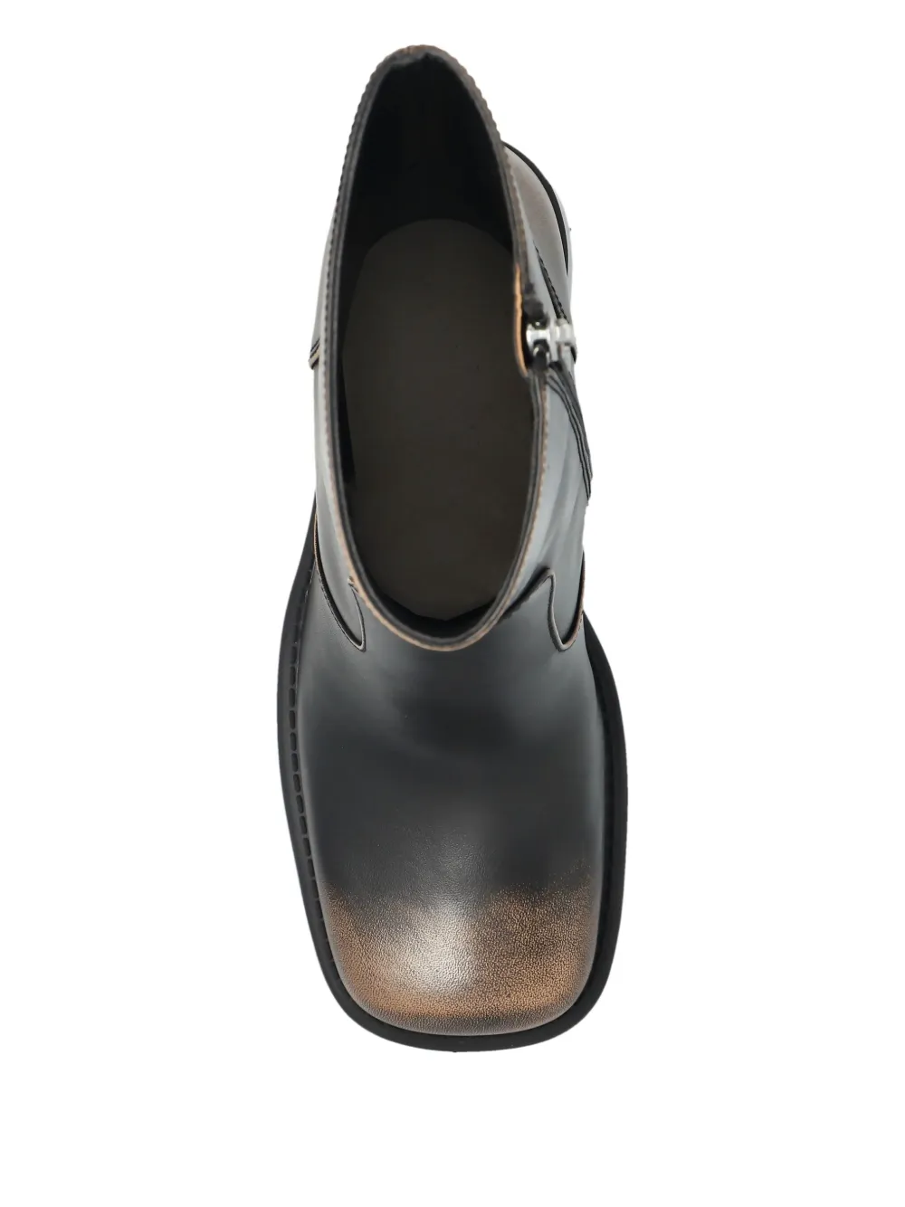 Coach leather block-heel ankle boots Black