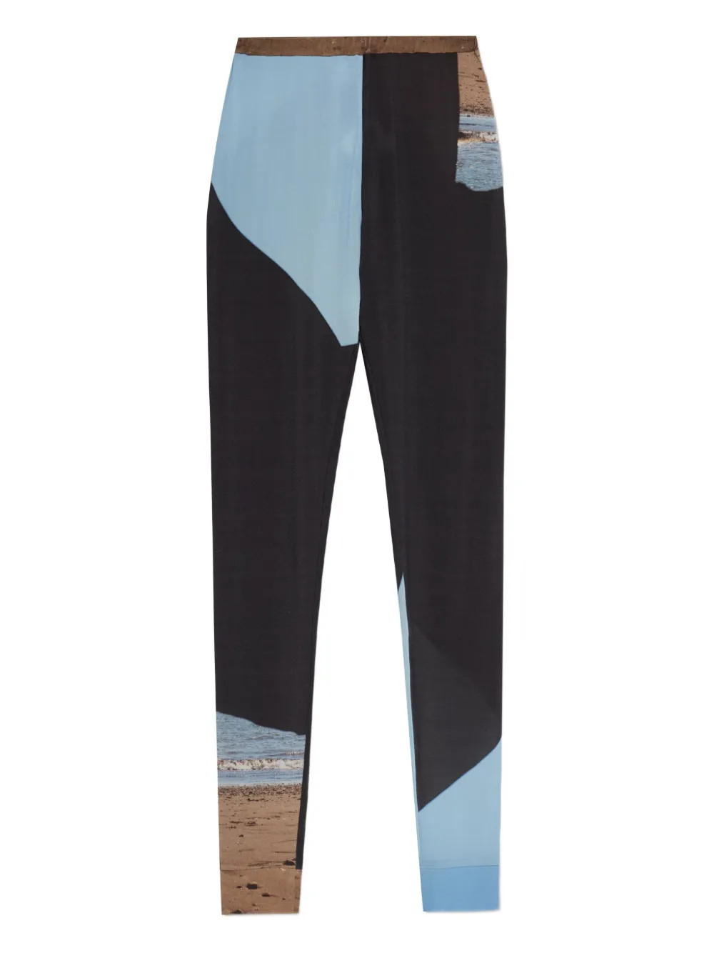 Issey Miyake colourblock printed trousers | Black | Image 1