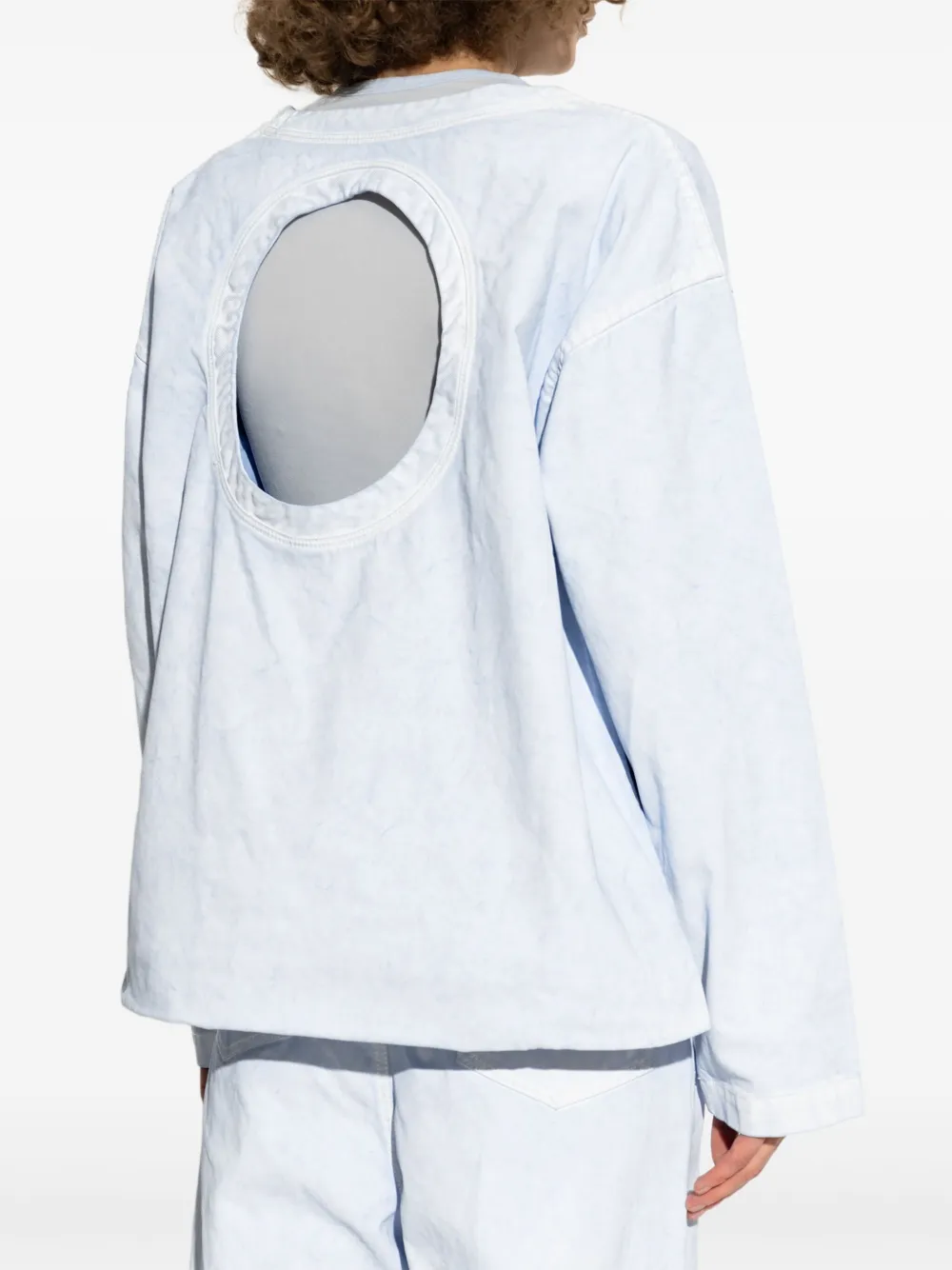 Issey Miyake Sculptural Sweater shopper Blauw