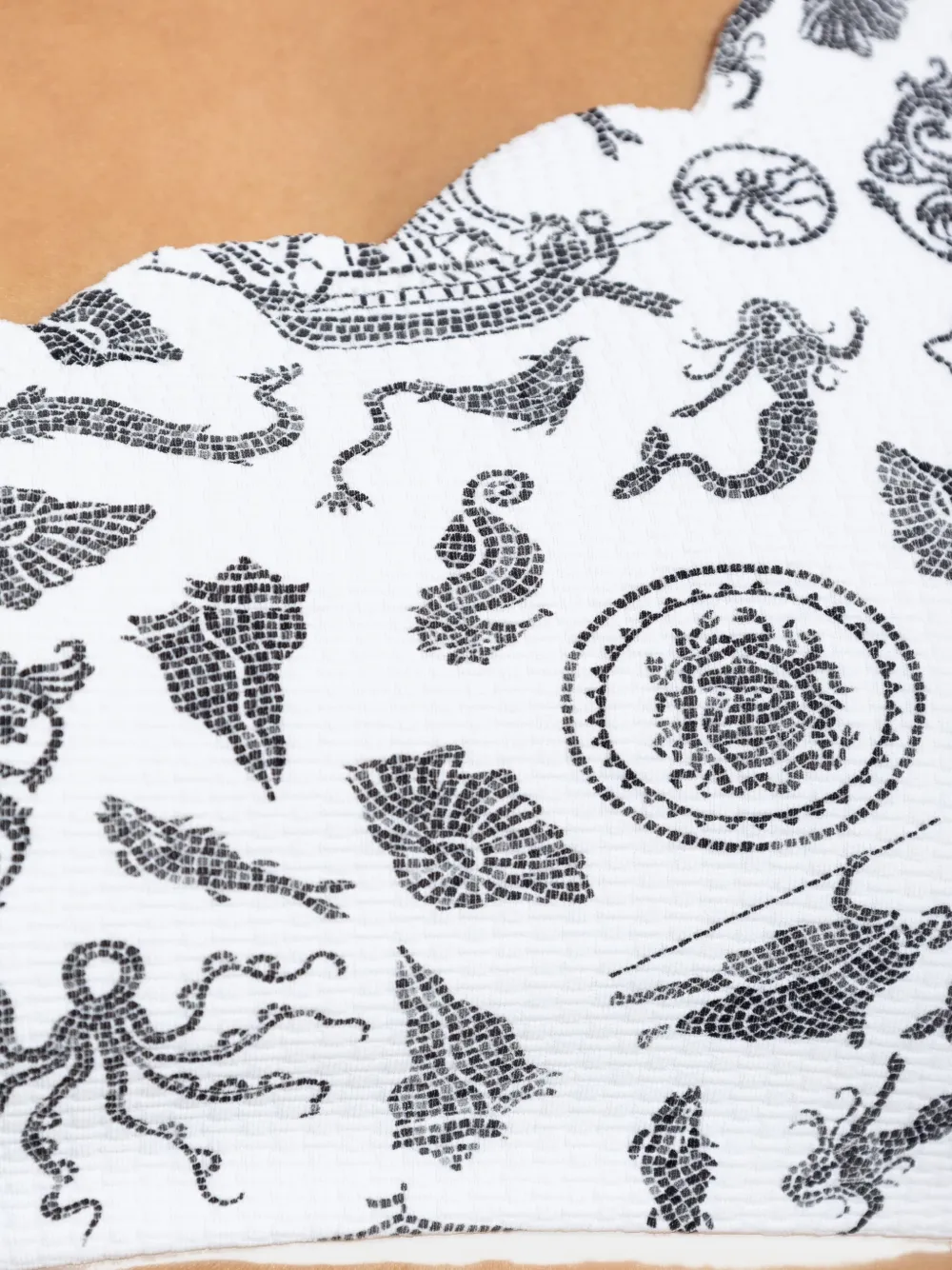 Marysia Santa Barbara bikinitop met monochrome print Wit