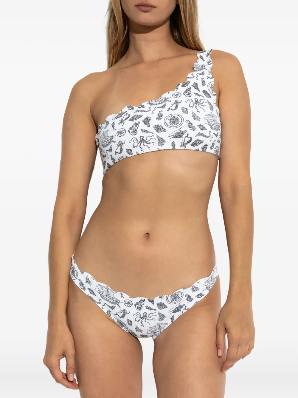 Marysia Santa Barbara bikinitop met monochrome print Wit