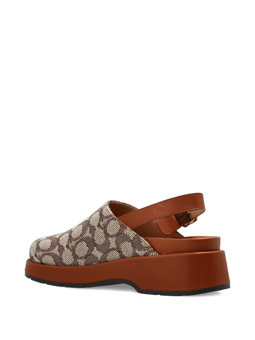 Coach Slingback muiltjes met jacquard Beige