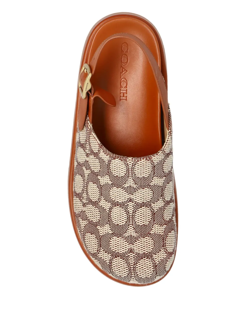 Coach Slingback muiltjes met jacquard Beige