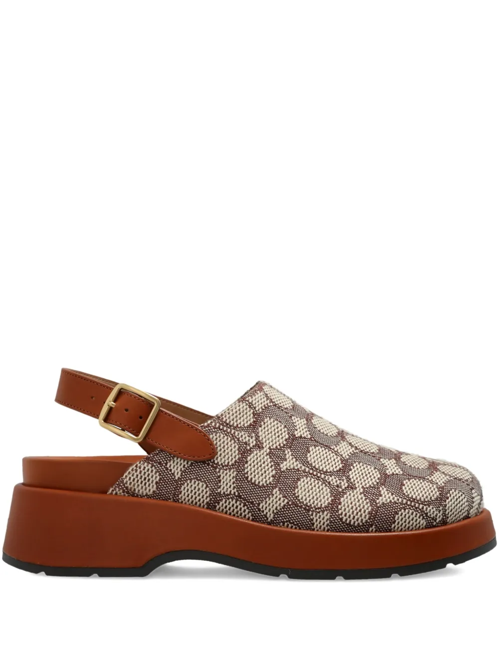Coach Slingback muiltjes met jacquard Beige