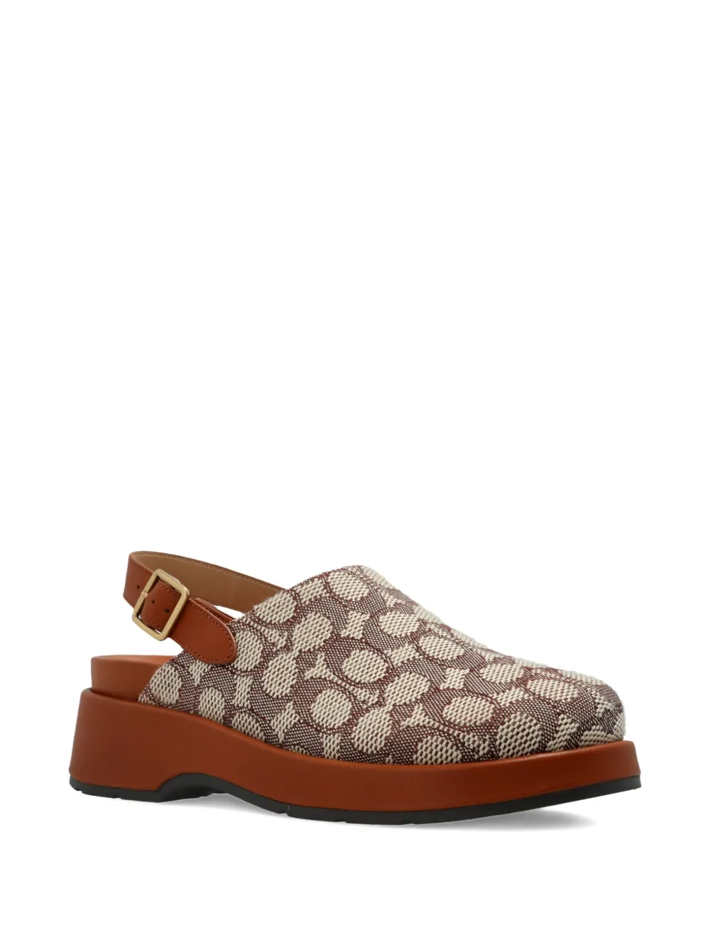 Coach Slingback muiltjes met jacquard Beige