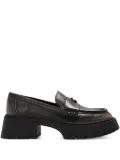 Coach Leah logo-plaque loafers - Black