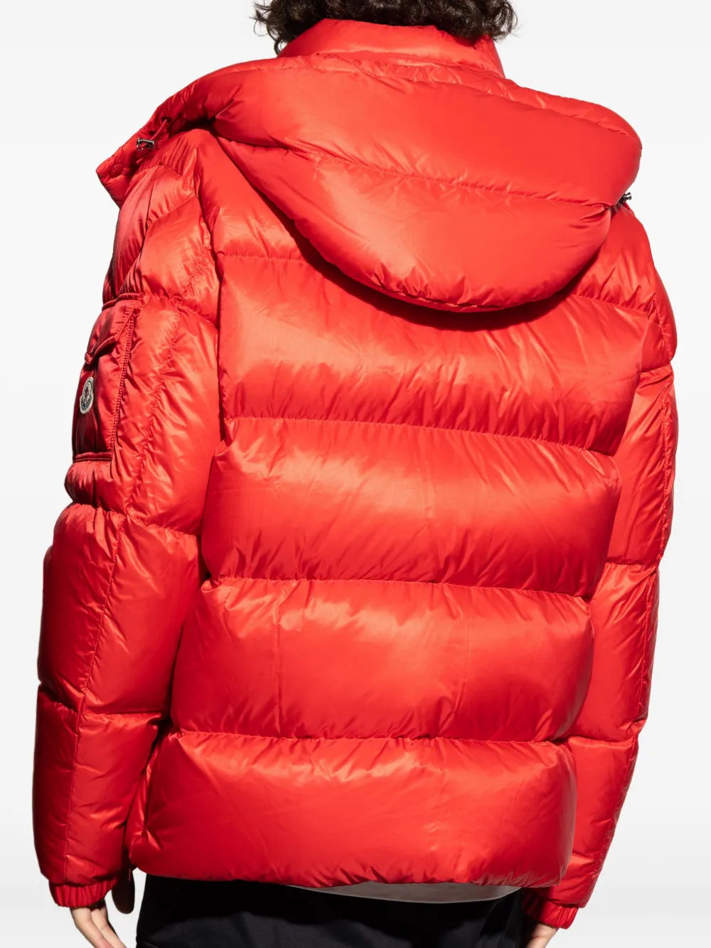 Moncler Gevoerd jack met capuchon Rood