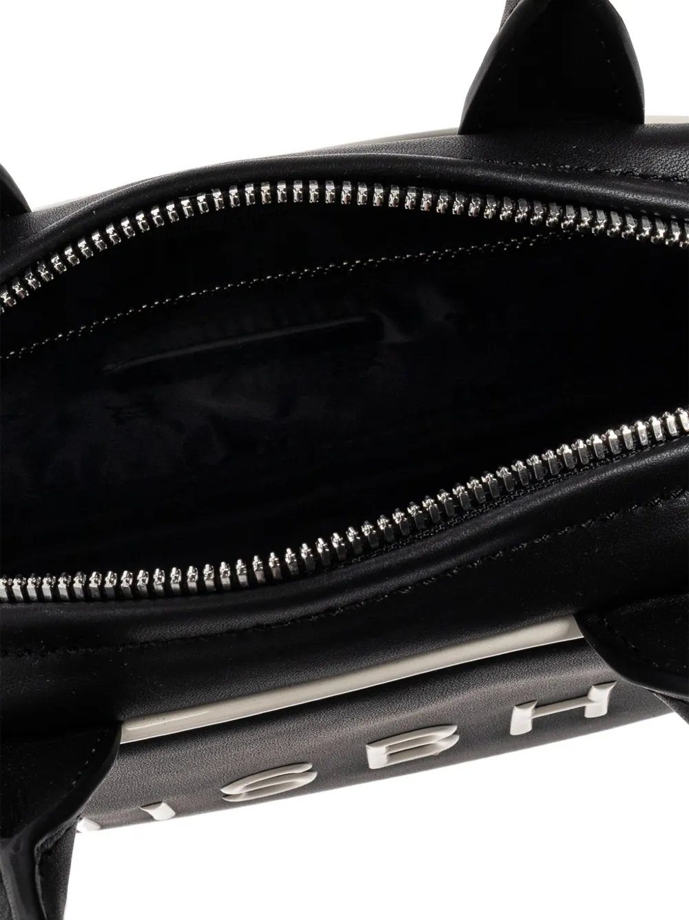 Misbhv Logo-plaque Top-handle Tote Bag In Black