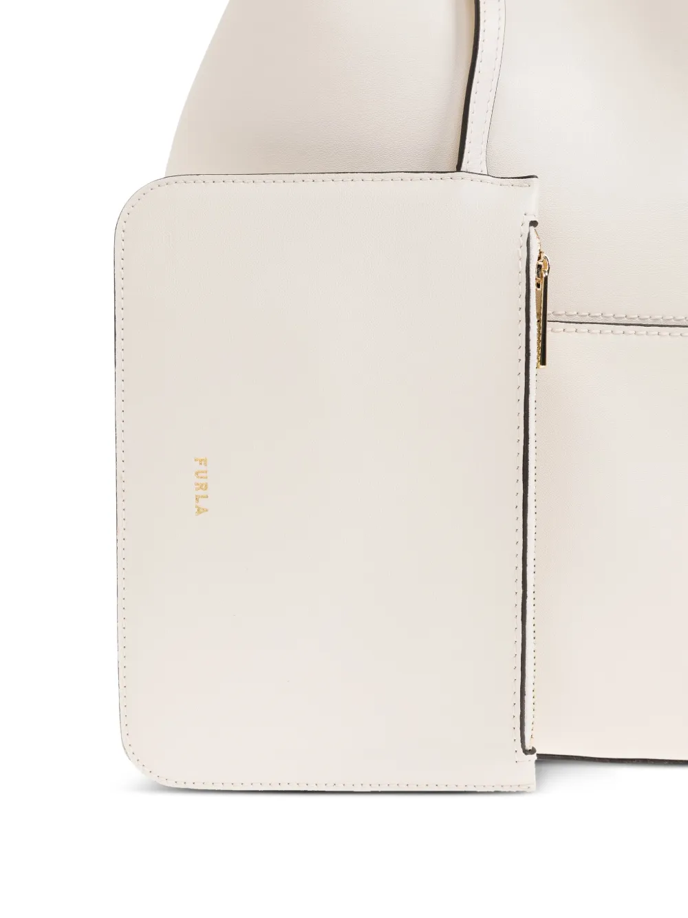 Furla Sfera leren bucket-tas Beige