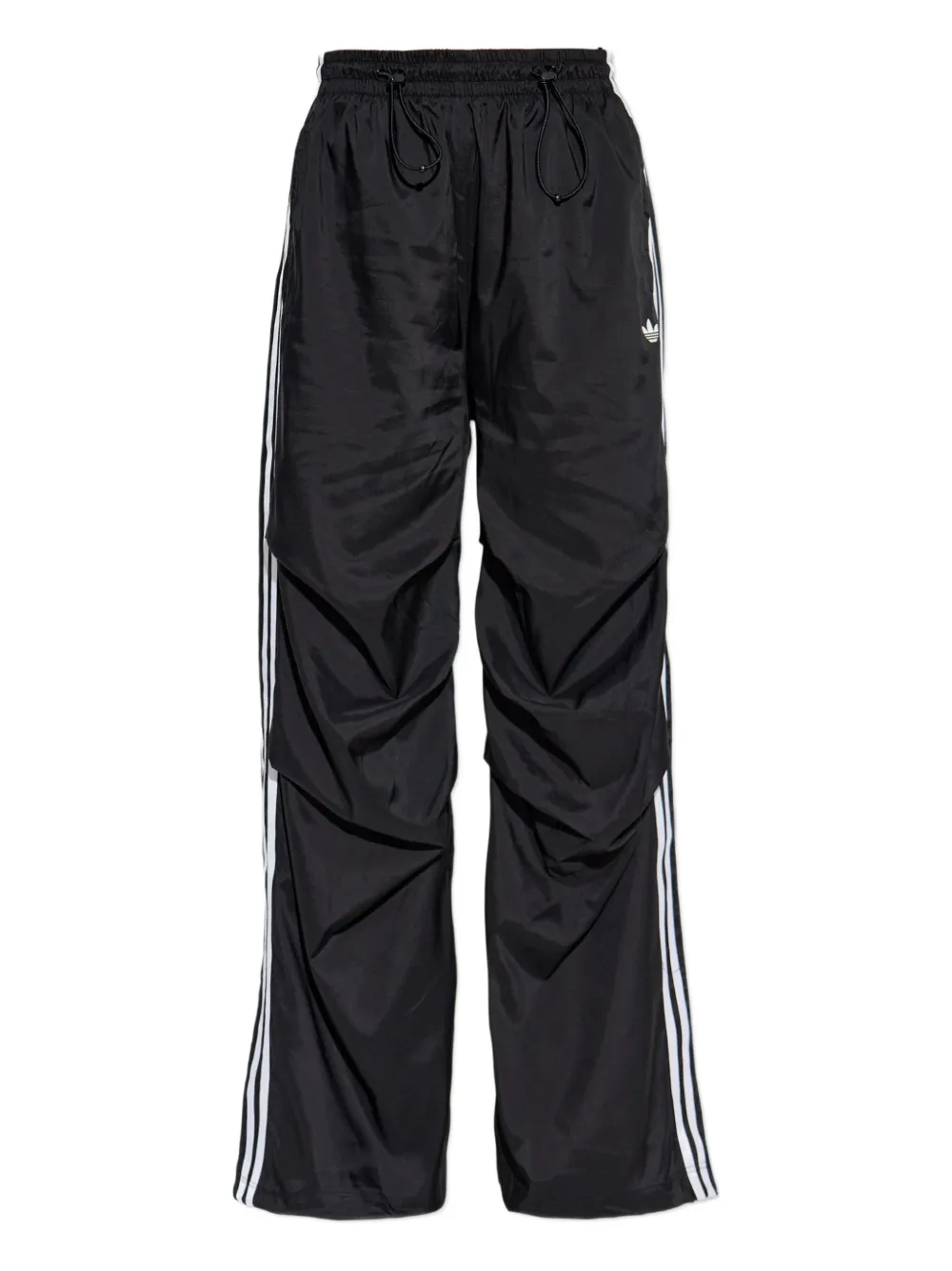 adidas three-stripe drawstring trousers | Black | Image 1