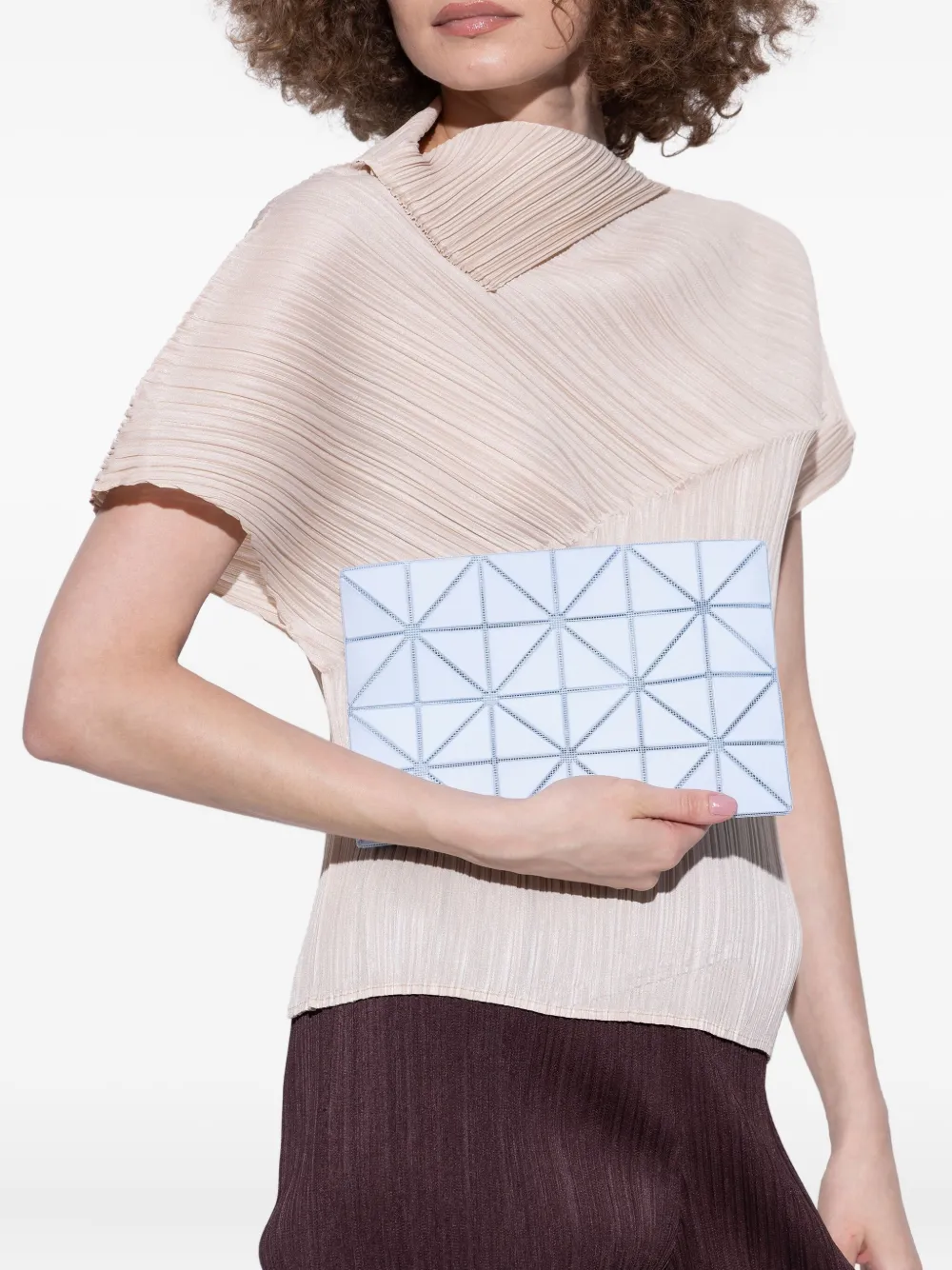 Bao Bao Issey Miyake Clutch met geometrisch patroon - Blauw