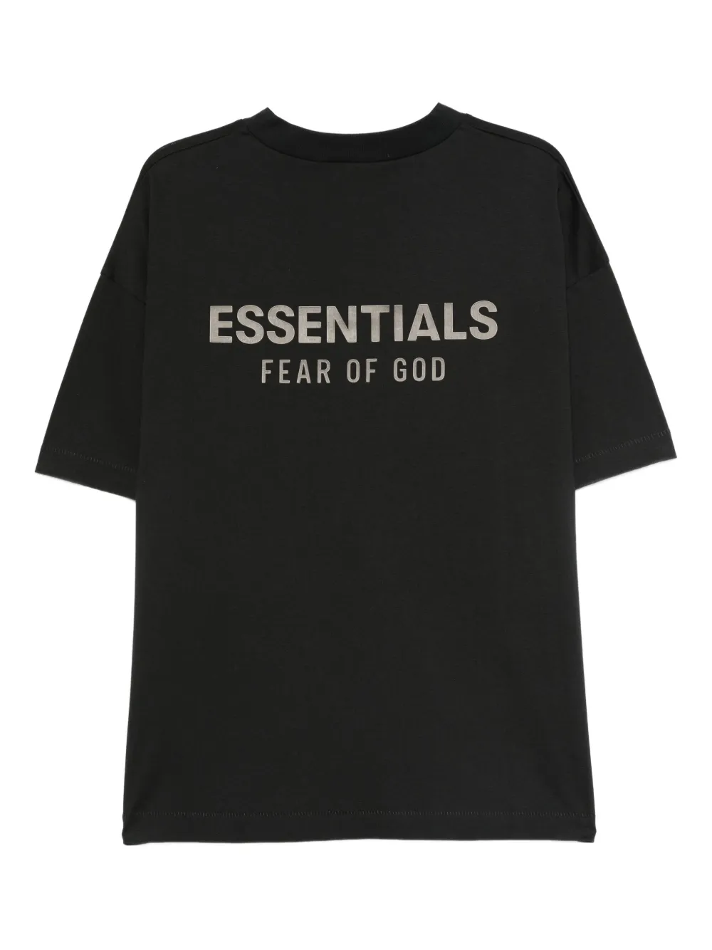 FEAR OF GOD ESSENTIALS logo-plaque cotton T-shirt - Zwart