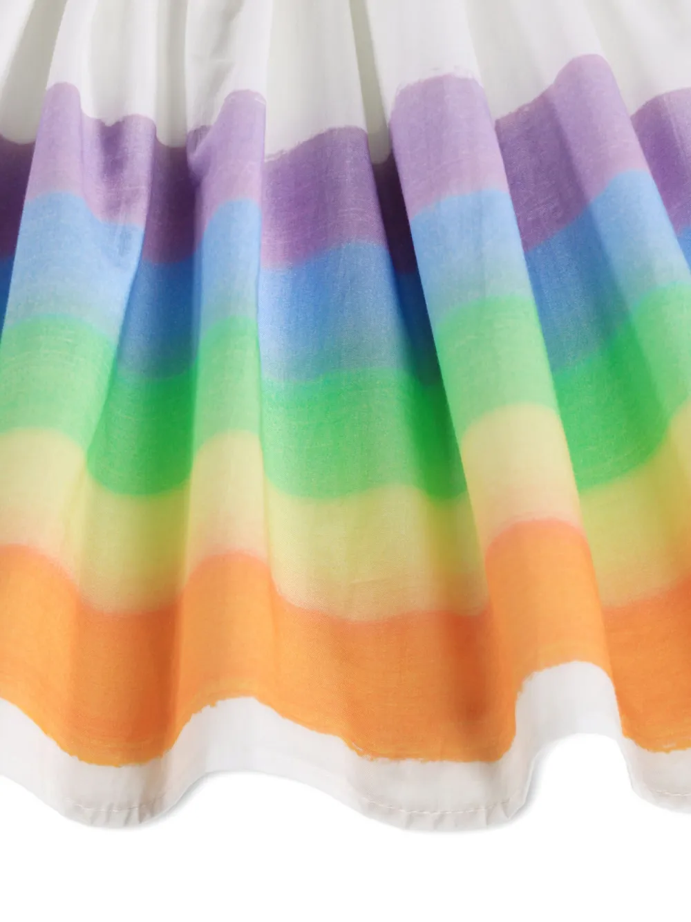 Molo Cissa jurk met regenboogstreep Wit