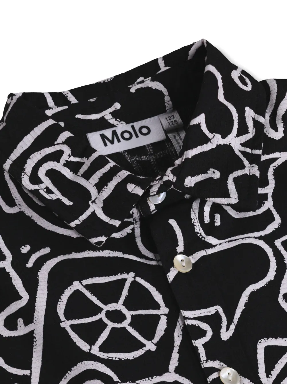Richie Doodle Print Short-Sleeve Shirt