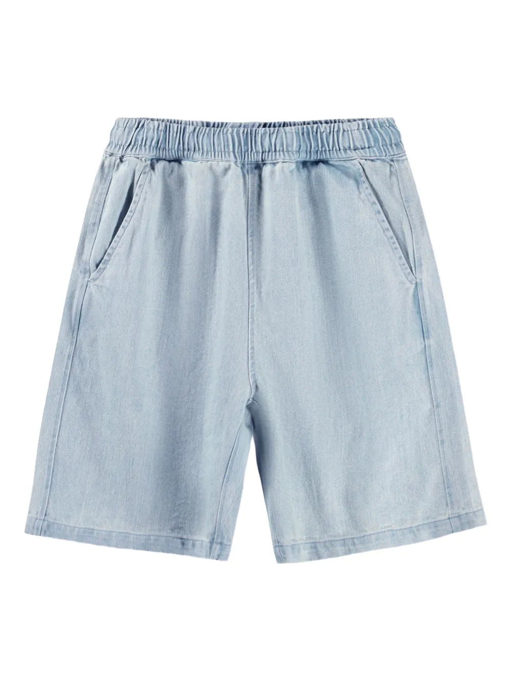Molo Shorts denim Avart con vita elasticizzata - Blu