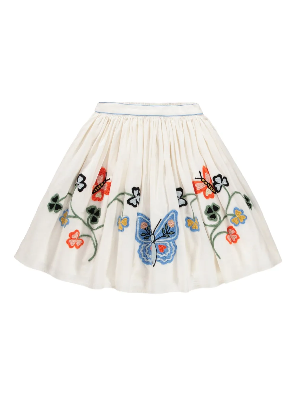 Molo Minigonna Bonnie con ricamo - Toni neutri