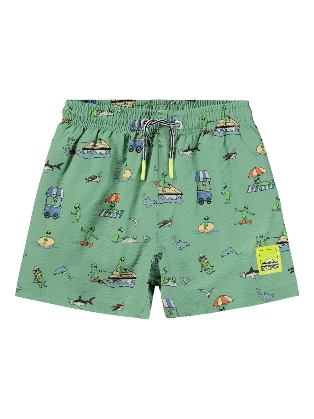 Molo Costume da bagno Niko con stampa - Verde